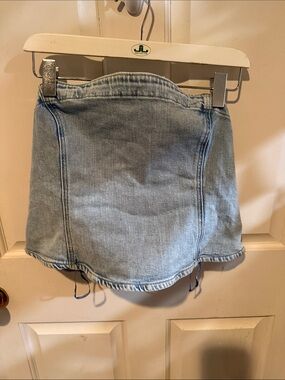 Gap corset denim top nwt